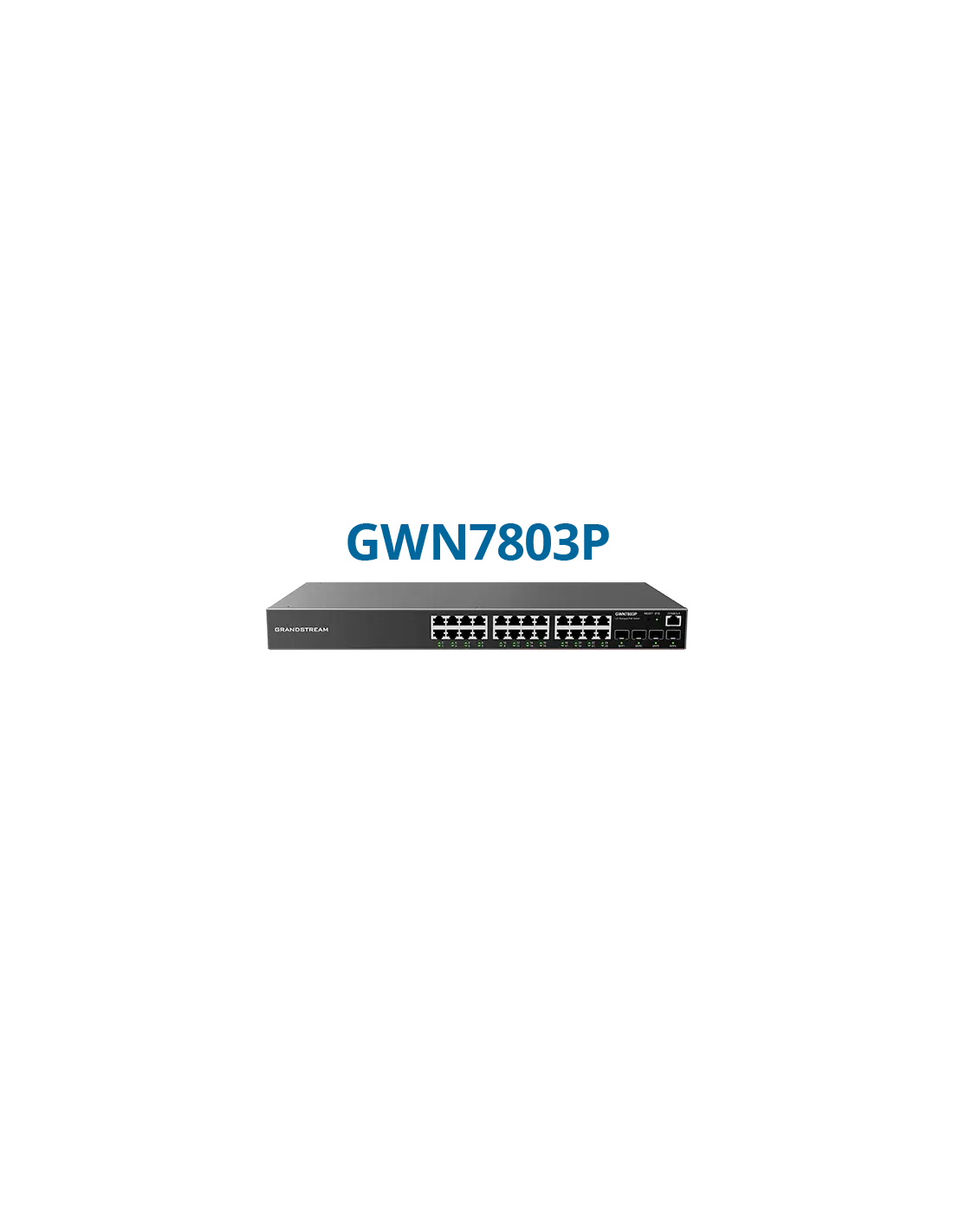 Grandstream Enterprise L2++ 24 port Managed GbE PoE Switch 400W | GWN7803PH-PRO