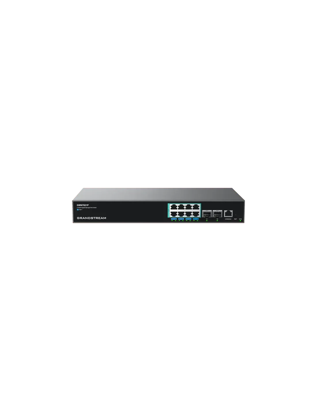 Grandstream Enterprise L3 8 port Managed 2.5GbE PoE++ Switch 240W | GWN7821P