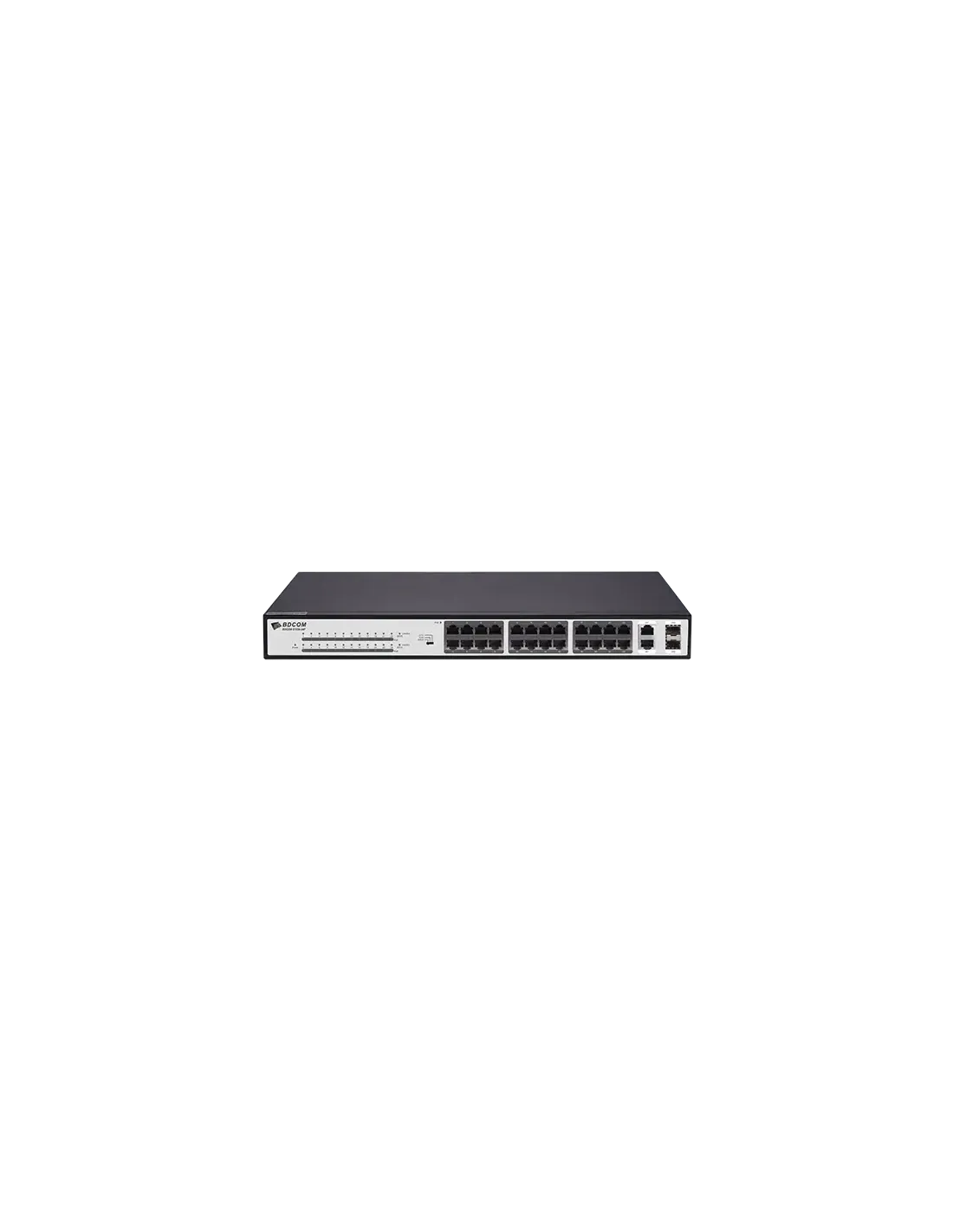 BDCOM 24-Port 10/100 370W POE switch, 24 POE ports, 2 x 1000Mbps Combo ports
