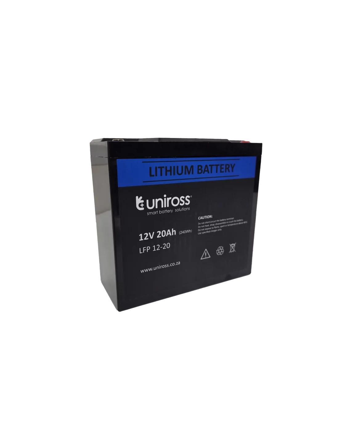 Uniross 12.8V 20Ah (256Wh) LiFEPO4 battery | UR-BAT-LiFePO4-12-20