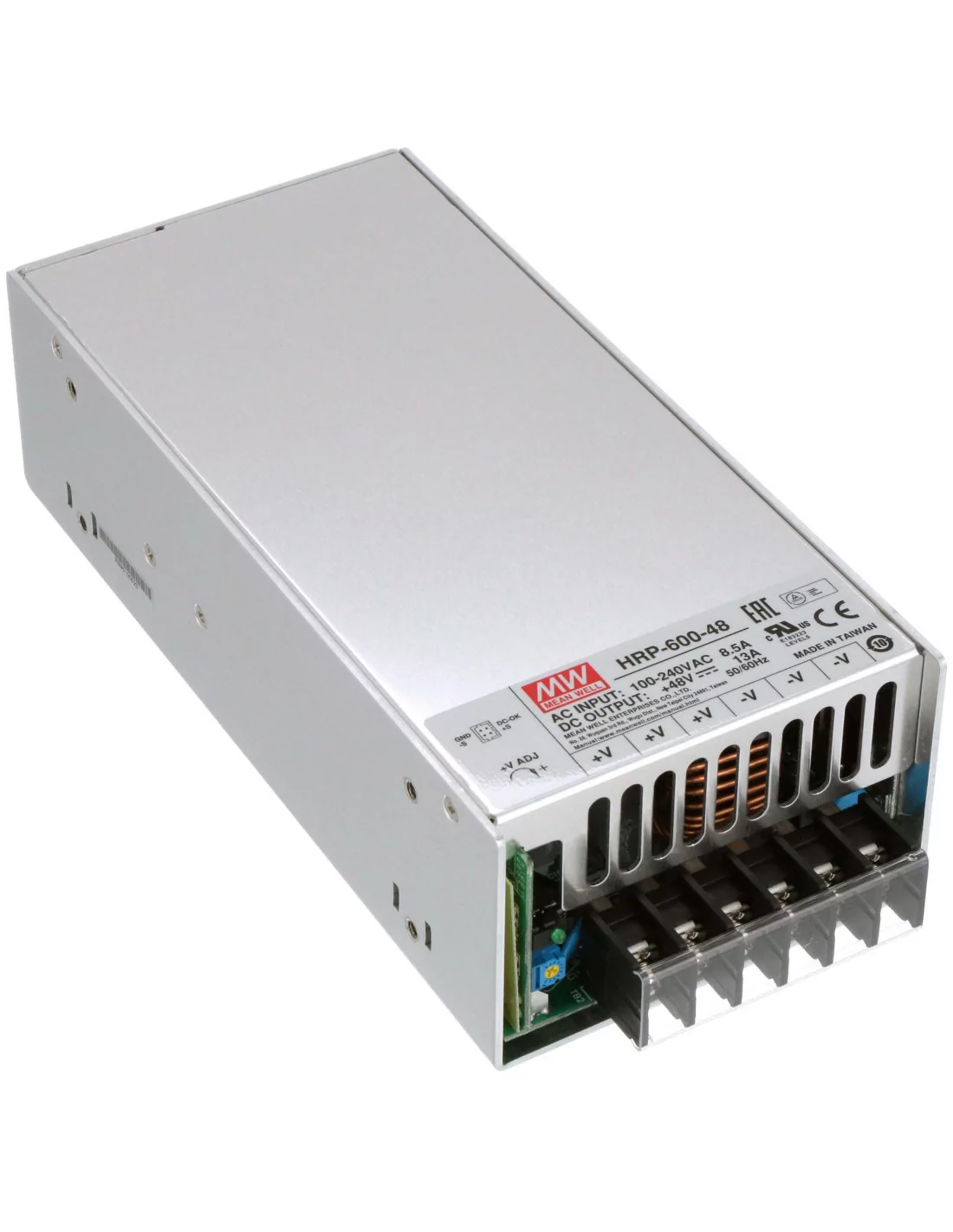 Mean Well - 600W High Reliabilty Single Output Power, Input: 85-264VAC, Output: 48V (0-13A)