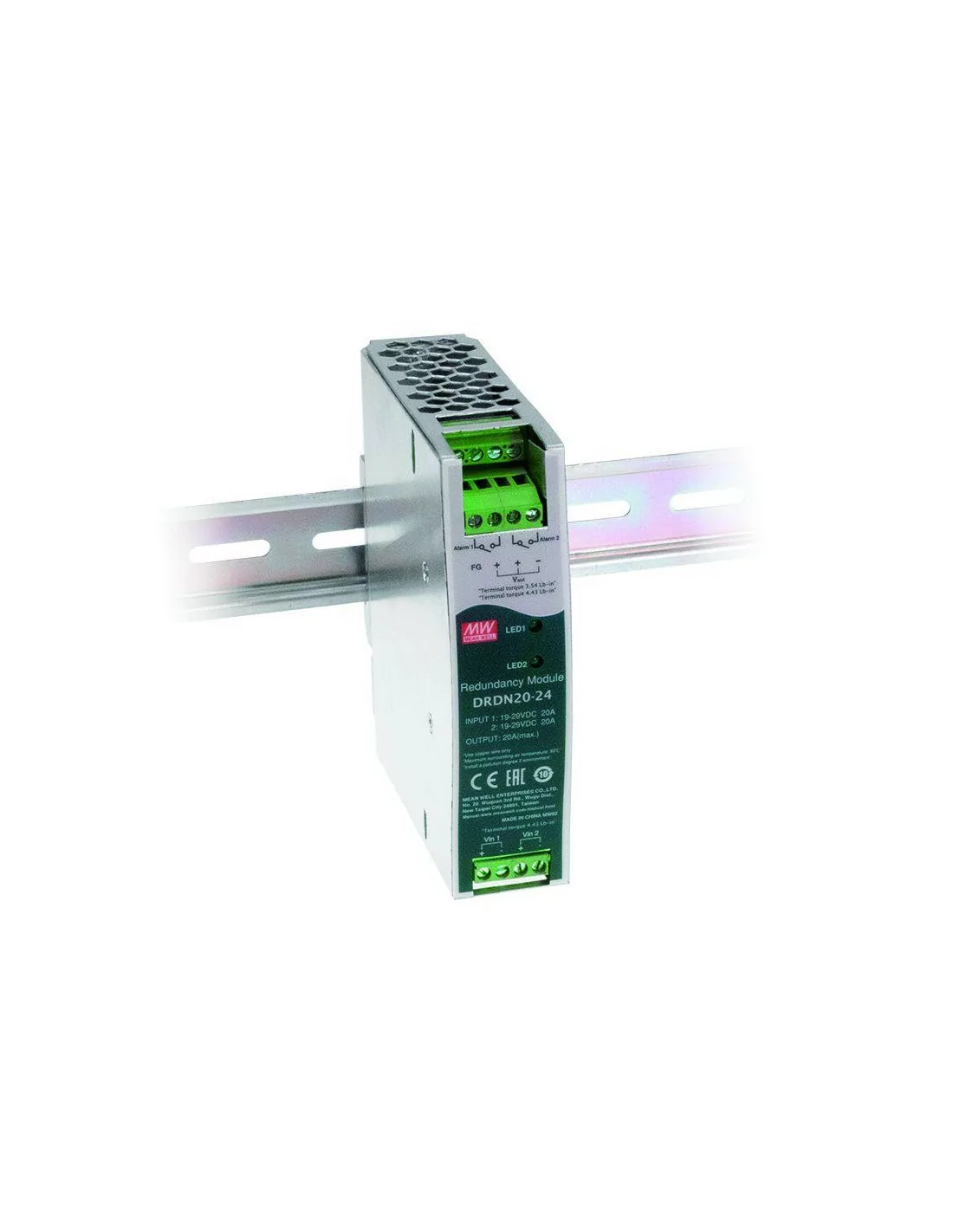 Meanwell 20A Din Rail Redundancy Module 24V | MW-DRDN20-24