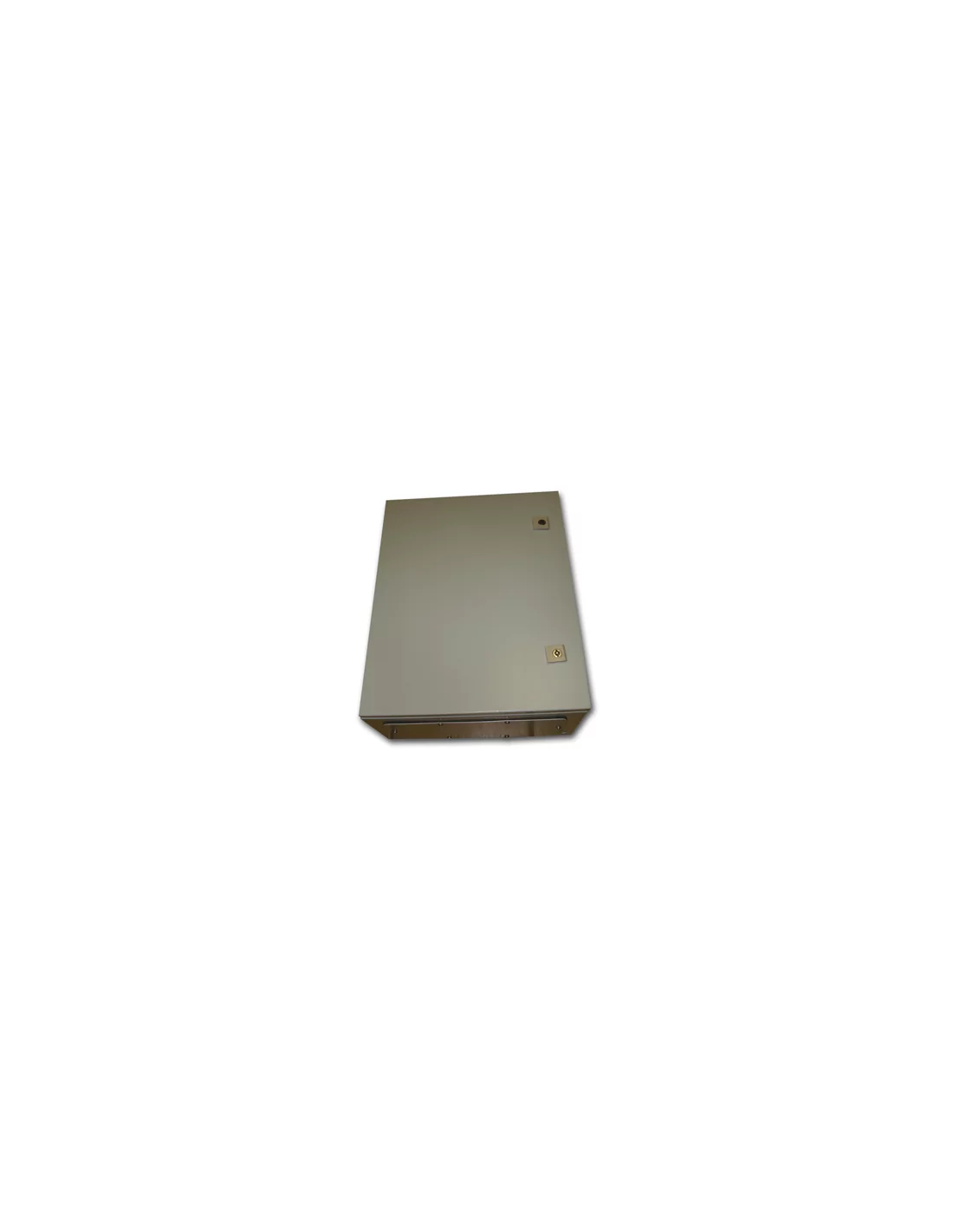 Metal IP55 Weatherproof Enclosure (500x400x210), Beige, Surface Mount Lockable Doors