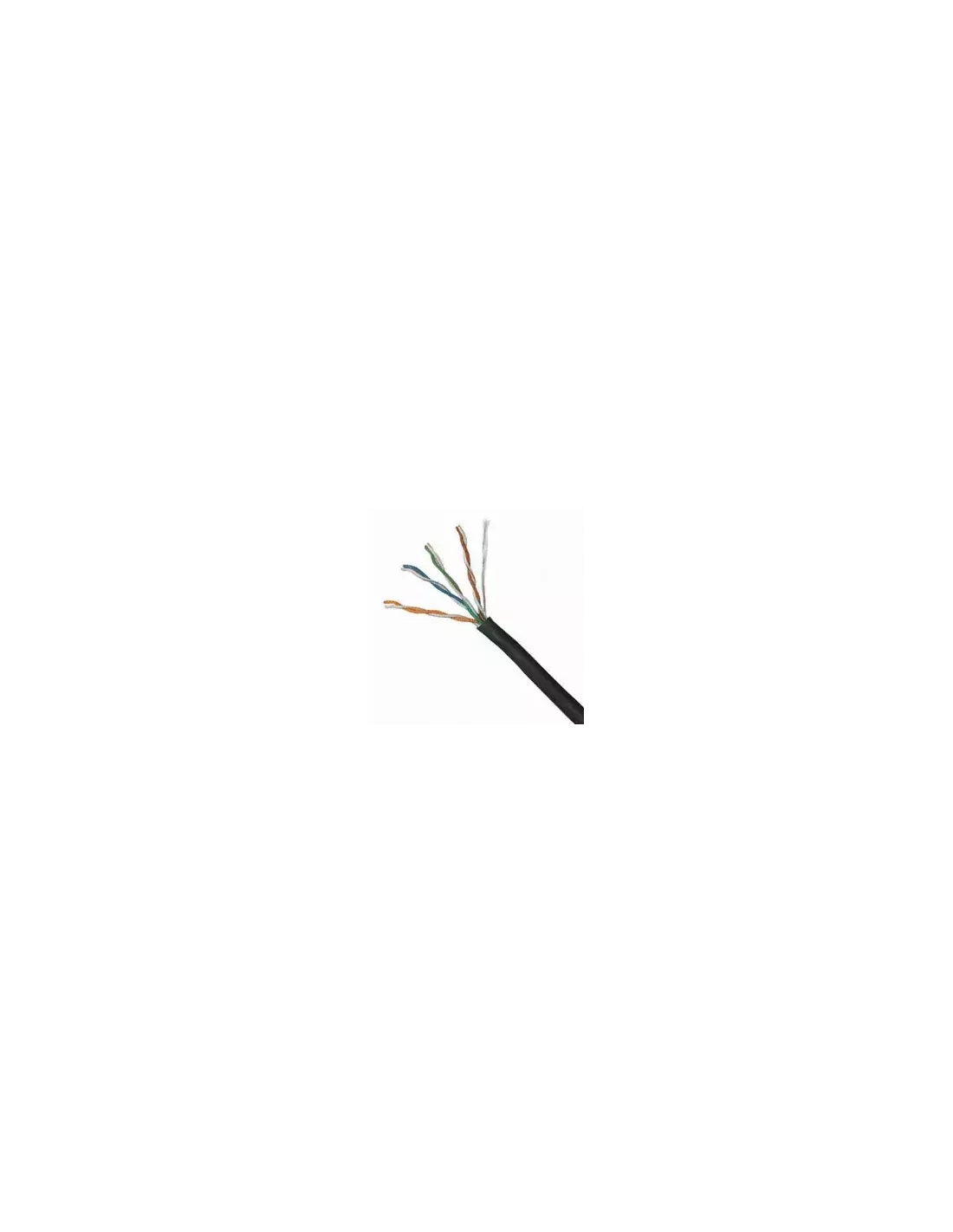 Acconet CAT6 UV Outdoor Ethernet Cable 305m Black CCA SF/TP Roll | CAT6-305-U