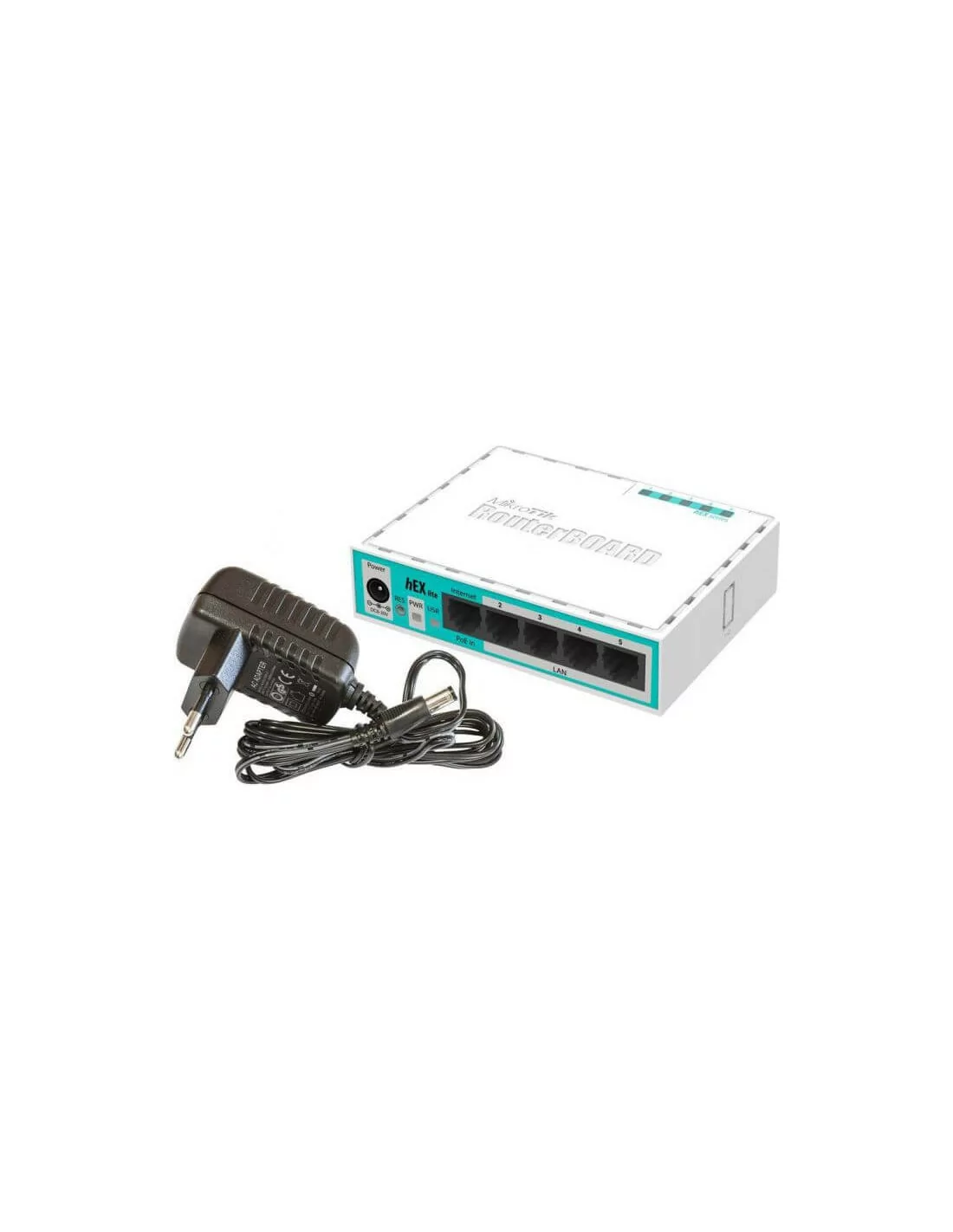 MikroTik hEX Lite - Desktop Router with 5x 10/100 ports