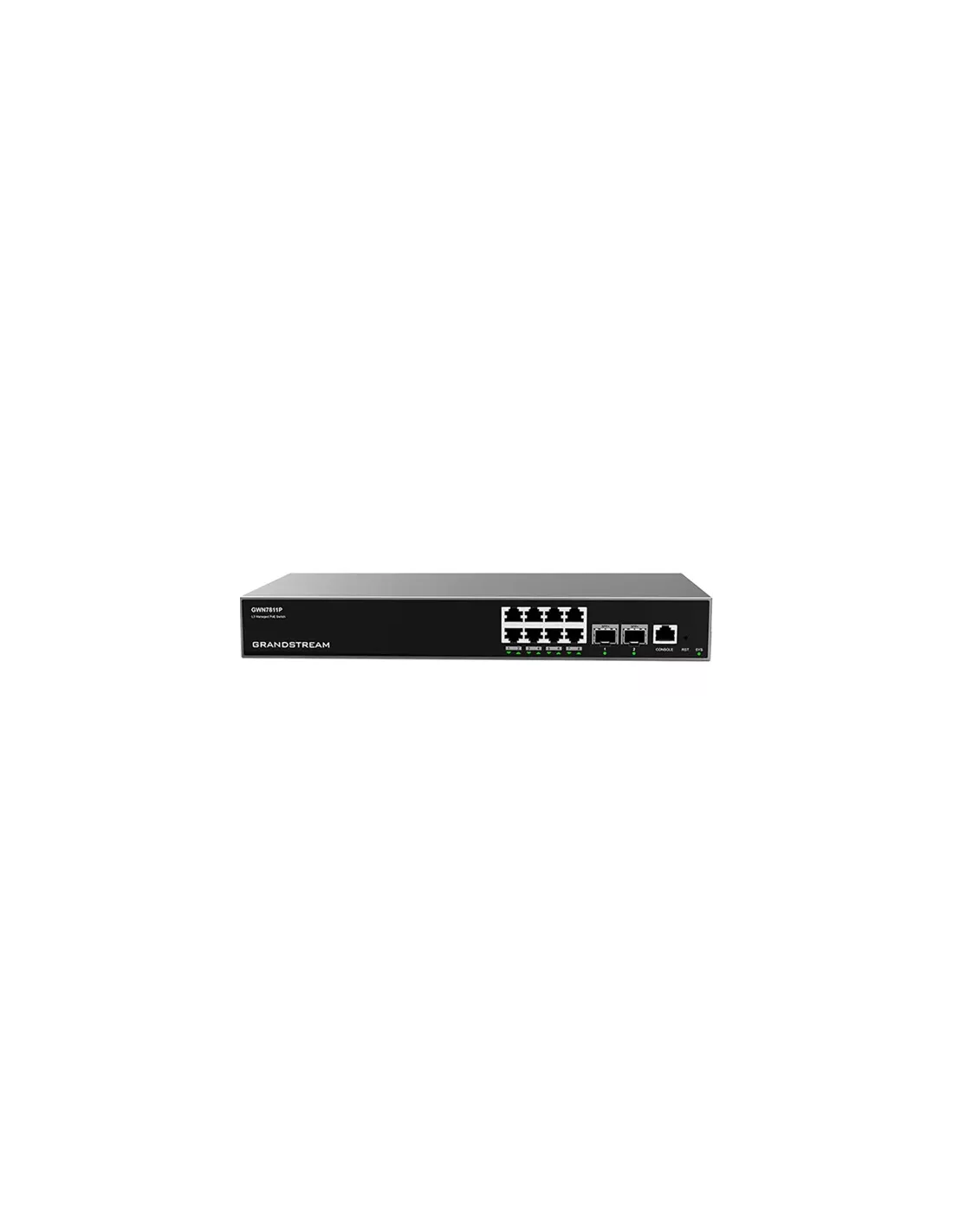 Grandstream Enterprise L3 8 port Managed GbE PoE+ Switch 120W | GWN7811P