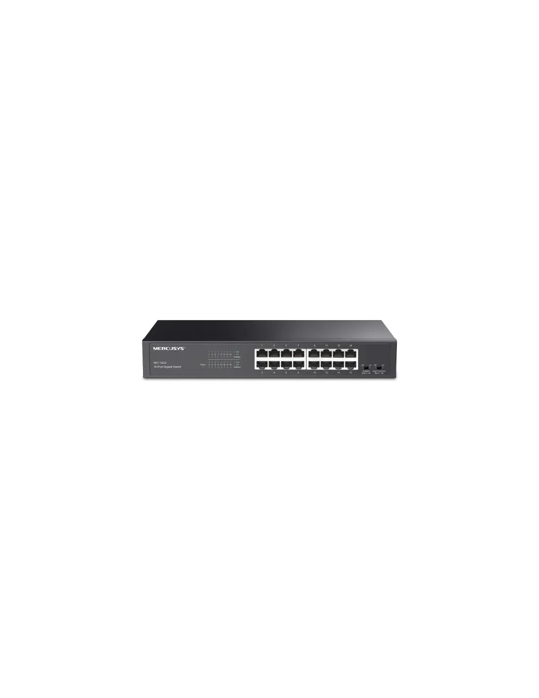 Mercusy 16-Port Gigabit Desktop/Rackmount Switch | MS116GS