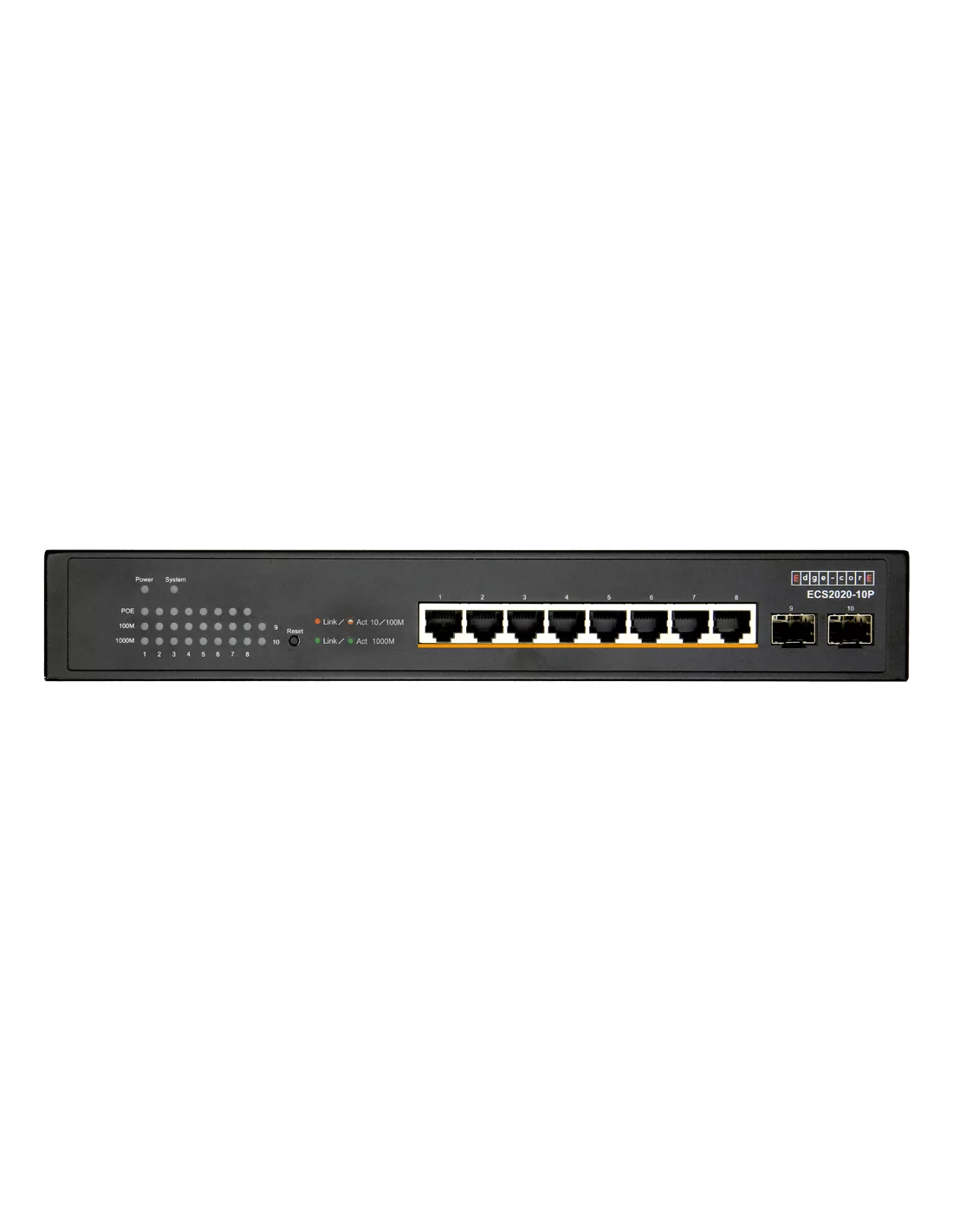 Edge-Core 10 Port Gb Websmart PoE Switch