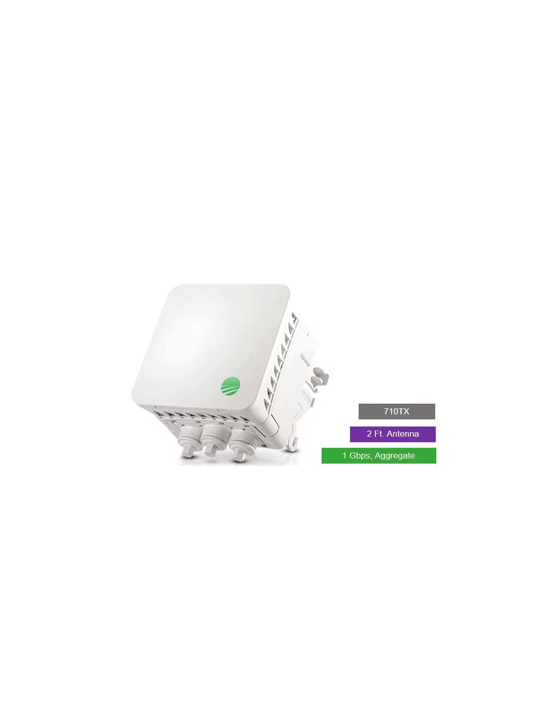 Siklu E-Band (70GHz) PTP link TDD 1Gbps aggregate, 2ft EXT Antenna