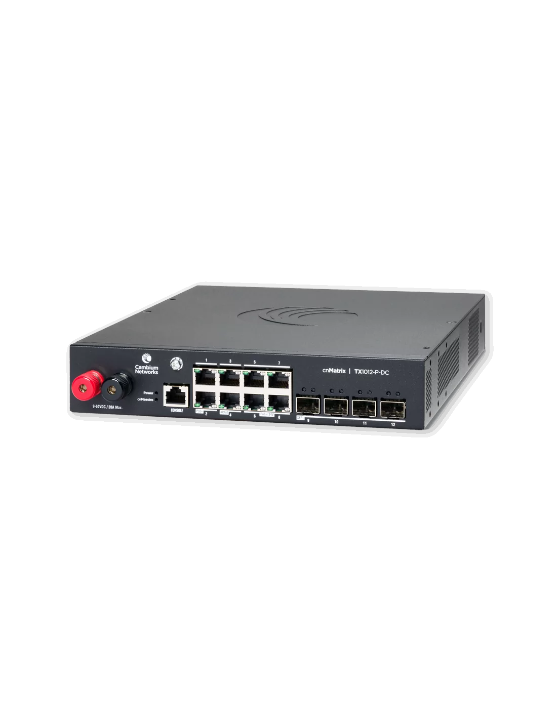 Cambium cnMatrix 12 Port PoE DC Switch | CNM-TX1012-P-DC