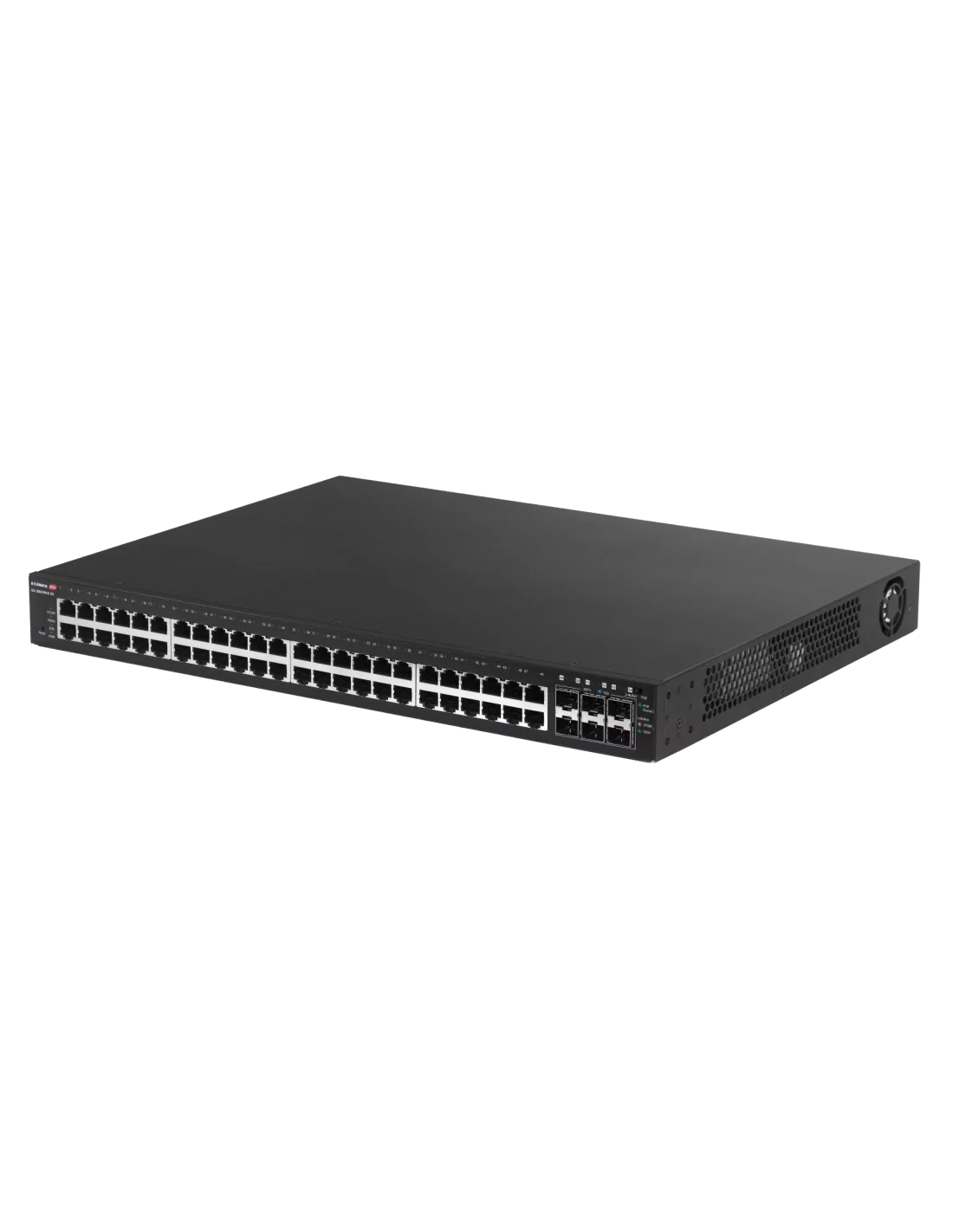 Edimax 54 Port, Web Smart, 48 Gigabit PoE+ Long Range Switch with 6 SFP+ Ports