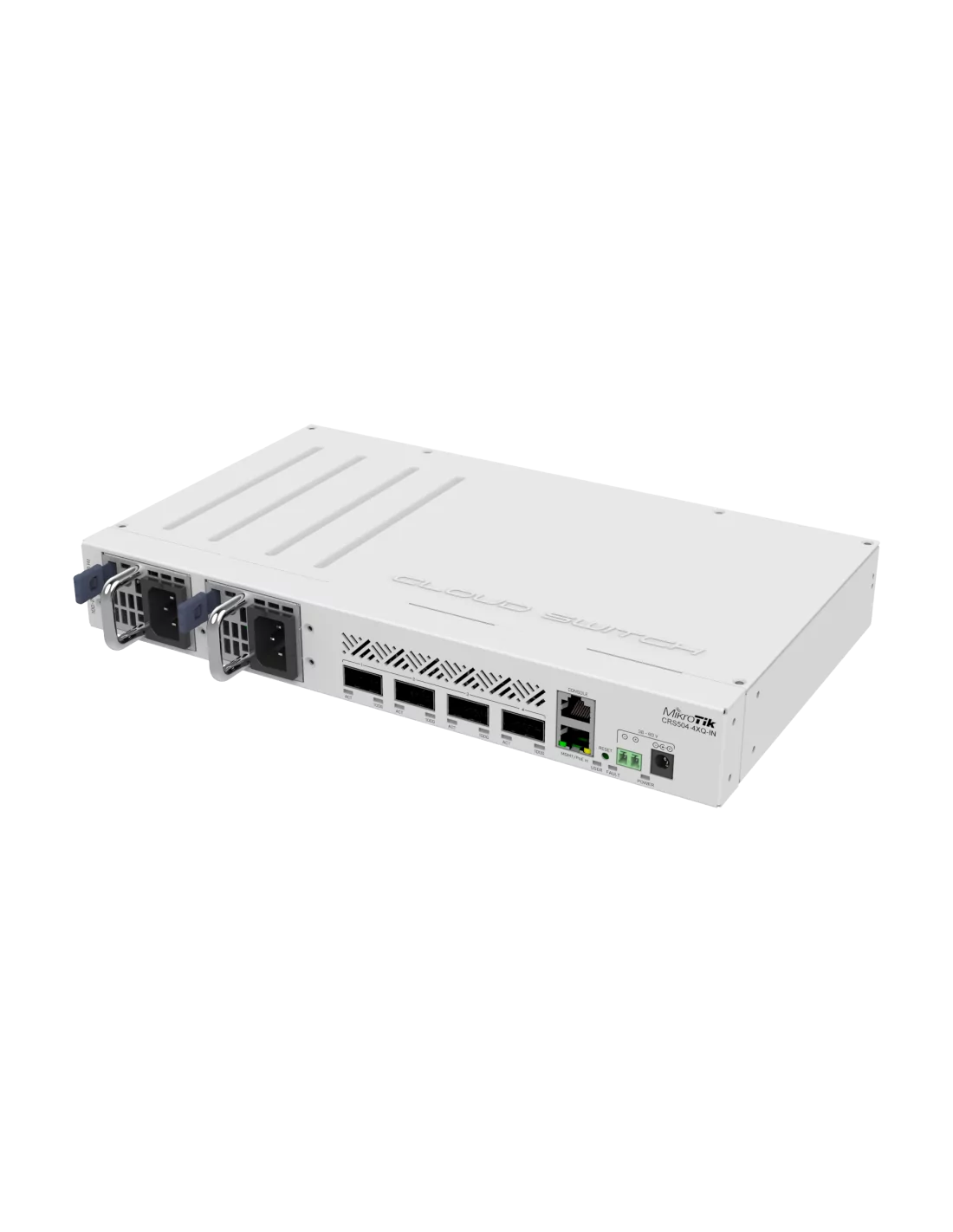 MikroTik CRS504-4XQ-IN, 4 x 100G QSFP28, 1 x RJ45 Serial console port