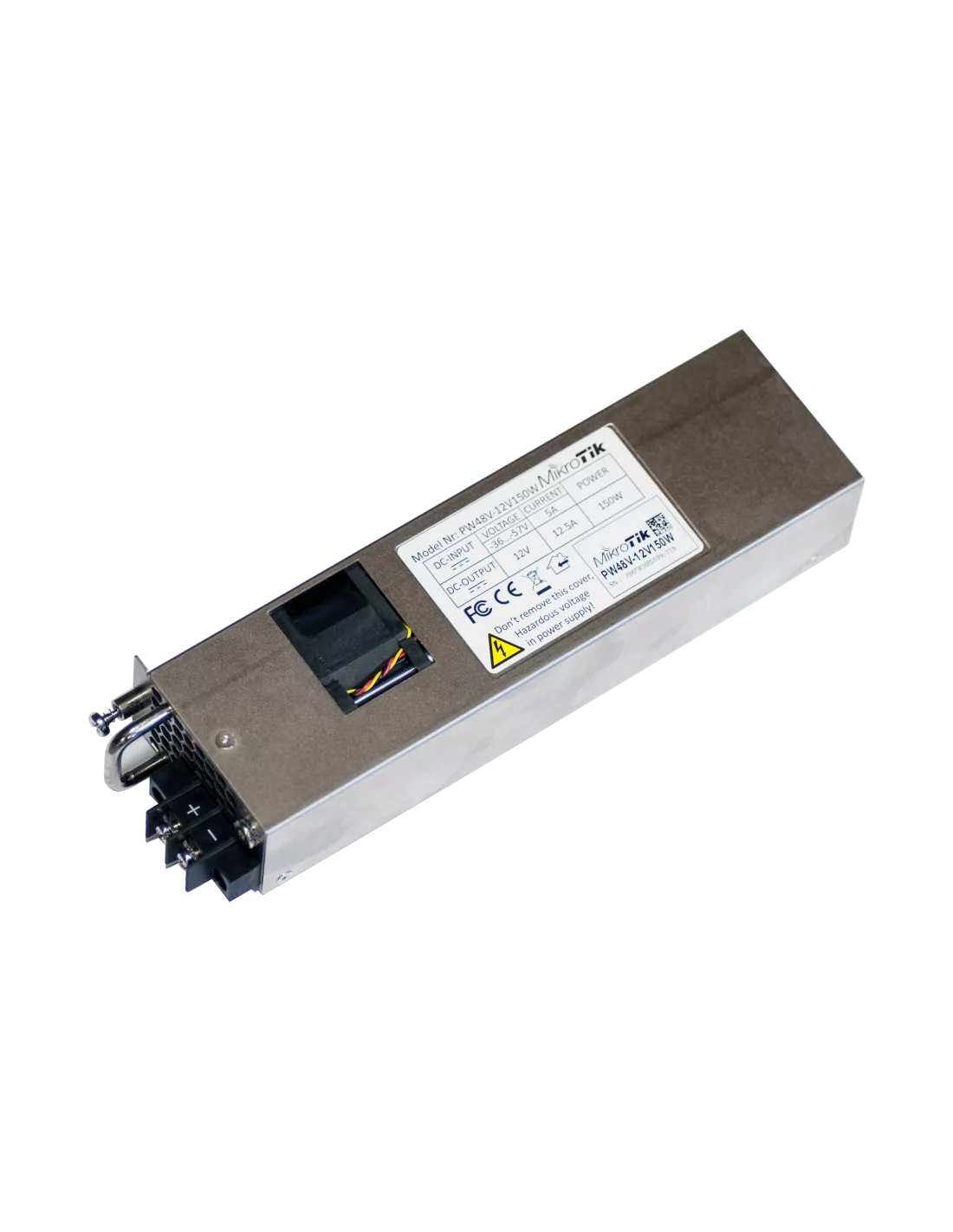 MikroTik Hot Swappable -48V DC 150W Telecom PSU for CCR1072-1G-8S+ & CCR2216-1G-12XS-2XQ