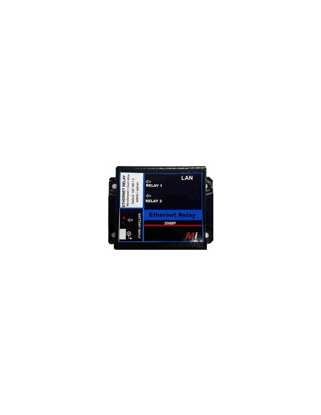 Micro Instruments 2 Port Ethernet AC Relay + Email Support, 12V to 24V