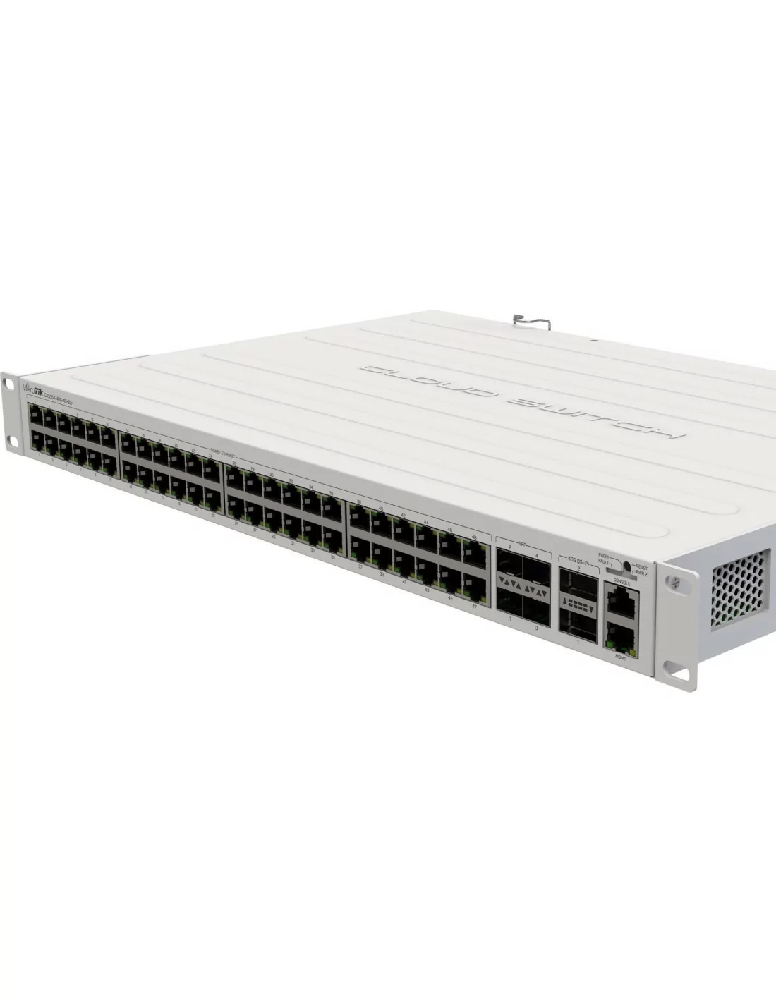 MikroTik CRS354-48P-4S+2Q+RM - 750W, 48 POE 1Gb, 4X SFP+, 2X QSFP+