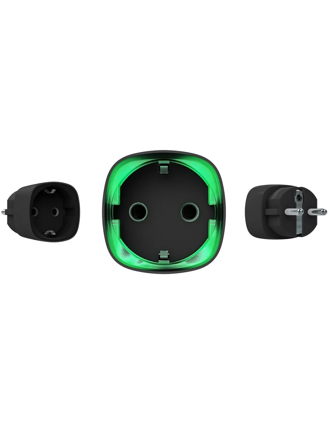 AJAX Security - Automation - Black Wireless Smart Plug with Energy Consumption Monitoring | AJAX-AD-SP-B