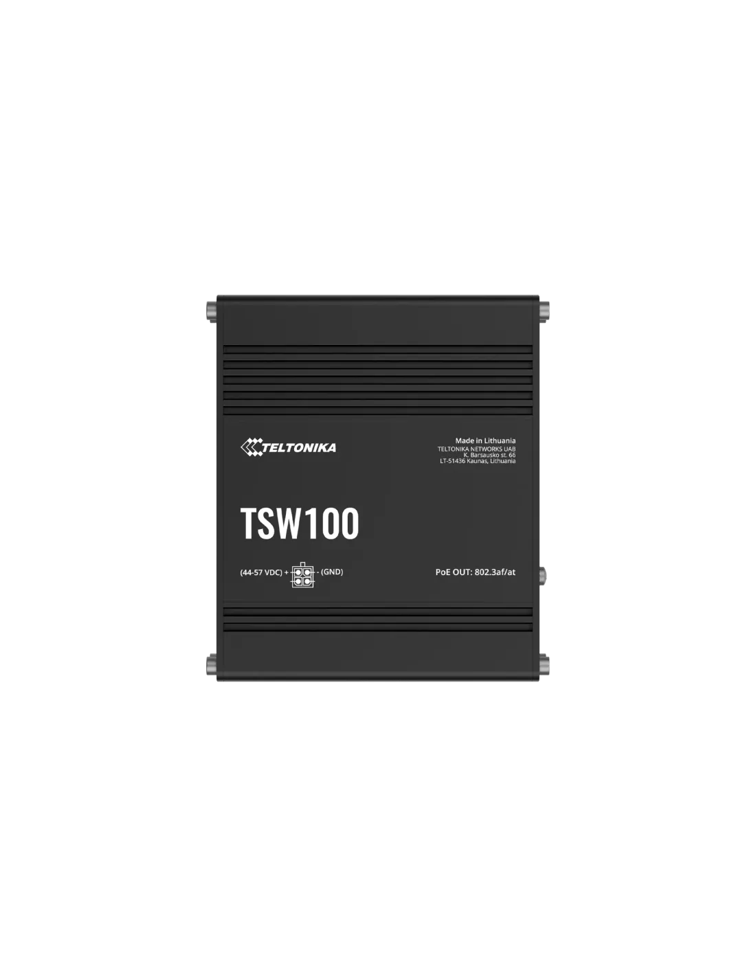 Teltonika Industrial Unmanaged 5 Port PoE+ Ethernet Switch | TSW100