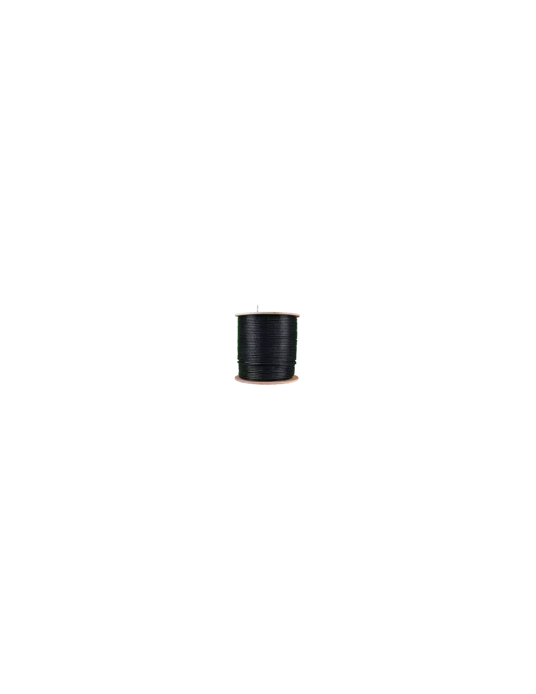 Essential CAT5 UV Outdoor Ethernet Cable 500m Black Solid Copper SF/TP Roll | CAT5U-500-GEN-SC