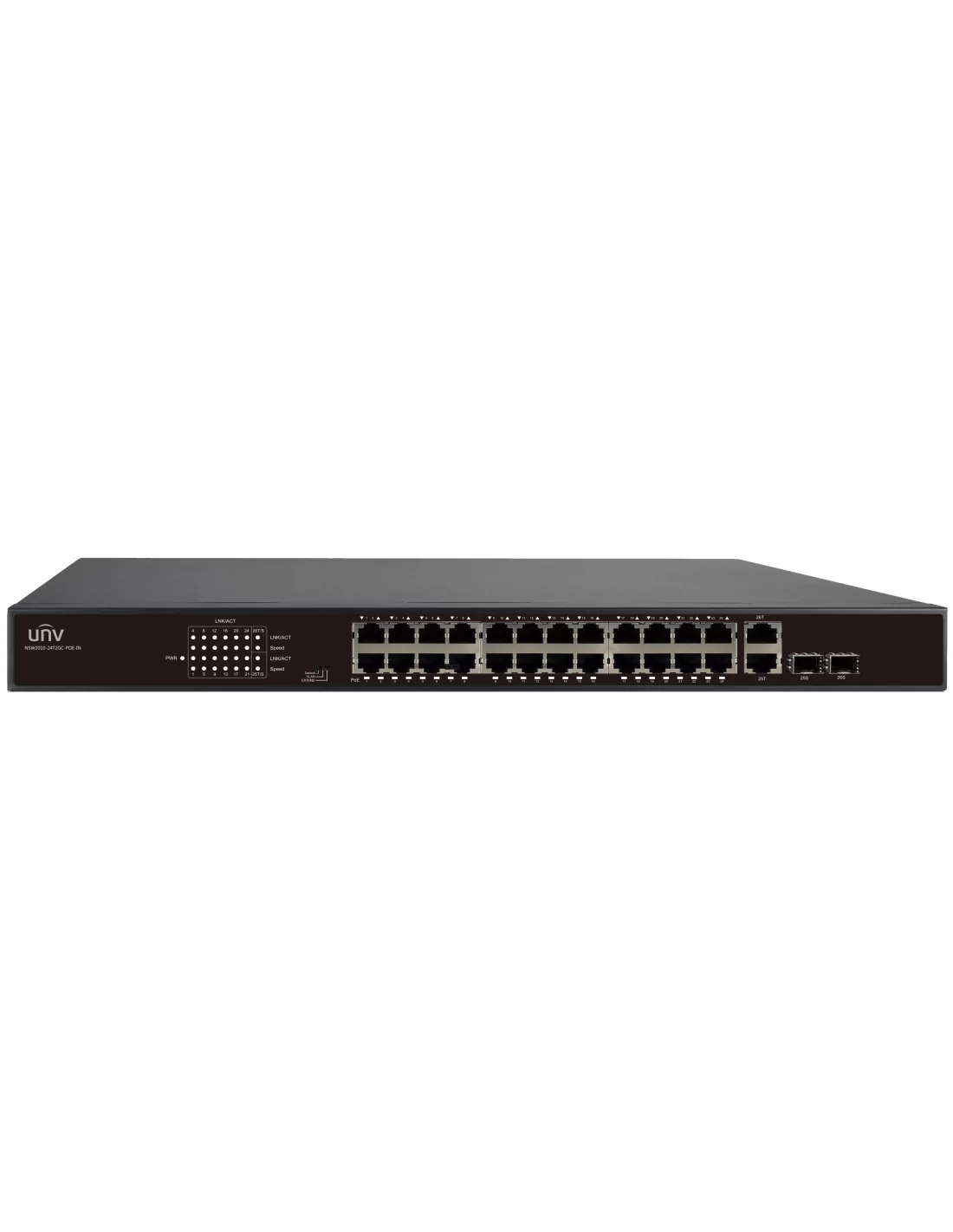 Uniview 24 Port 10/100 PoE Ethernet Switch | NSW2020-24T2GC-POE-IN