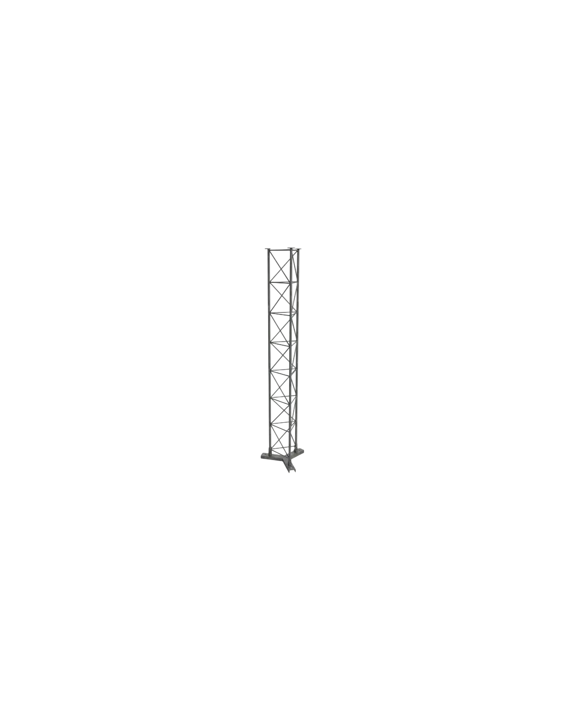 Lattice Mast Y-Base Assembly - Y-Base attached to First 3m Section
