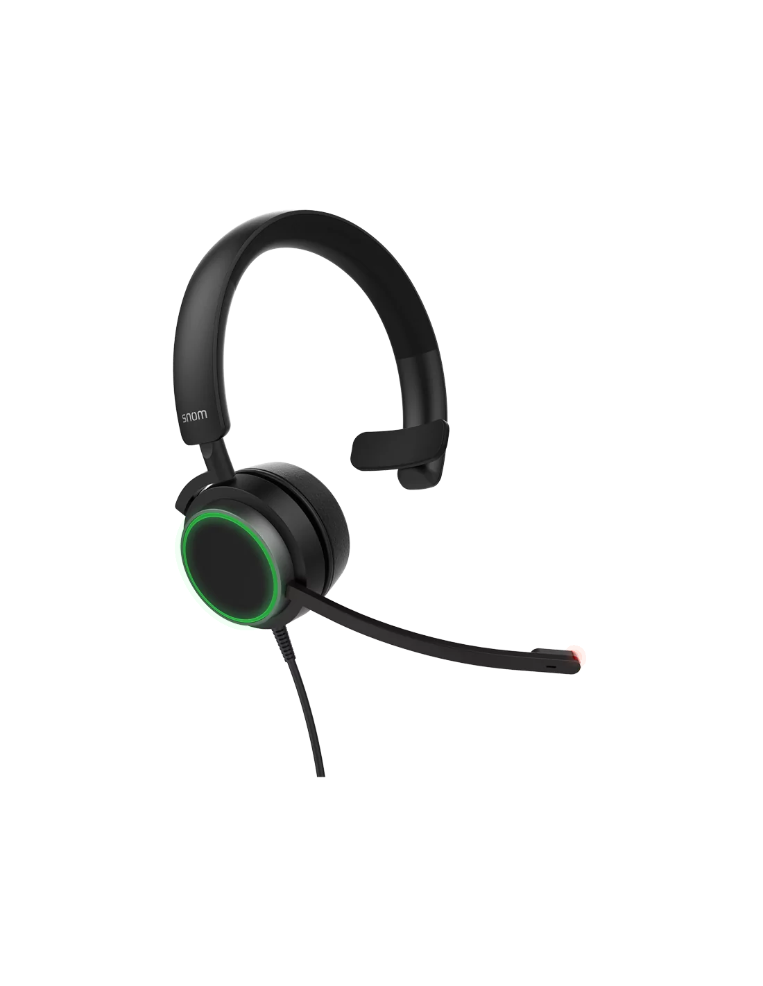 Snom A330M Mono Over-Ear Headset, Passive Noise Cancellation, VoIP Phone Headset, USB/3.5mm