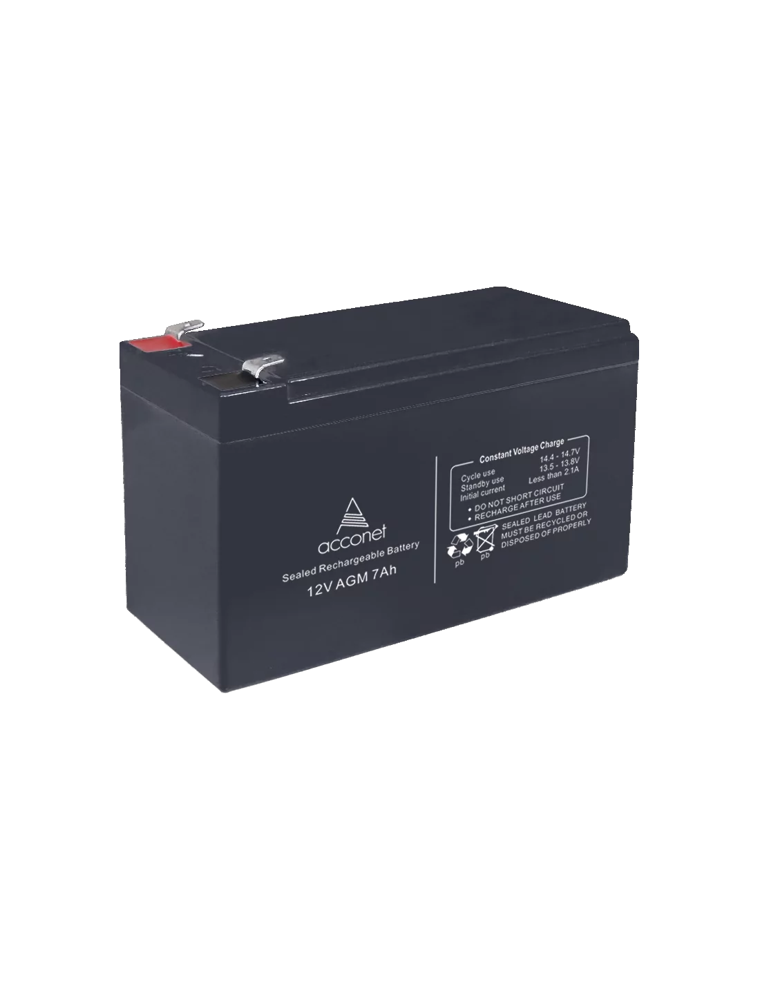 Acconet 12V AGM 7Ah Deep Cycle Battery | AC-BAT-VRLA-12V7AH