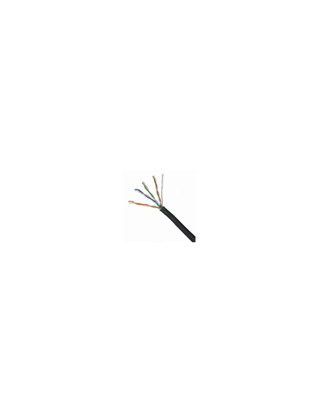 Acconet CAT5 UV Outdoor Ethernet Cable 100m Black Solid Copper SF/TP Pull Box | CAT5U-100-SC