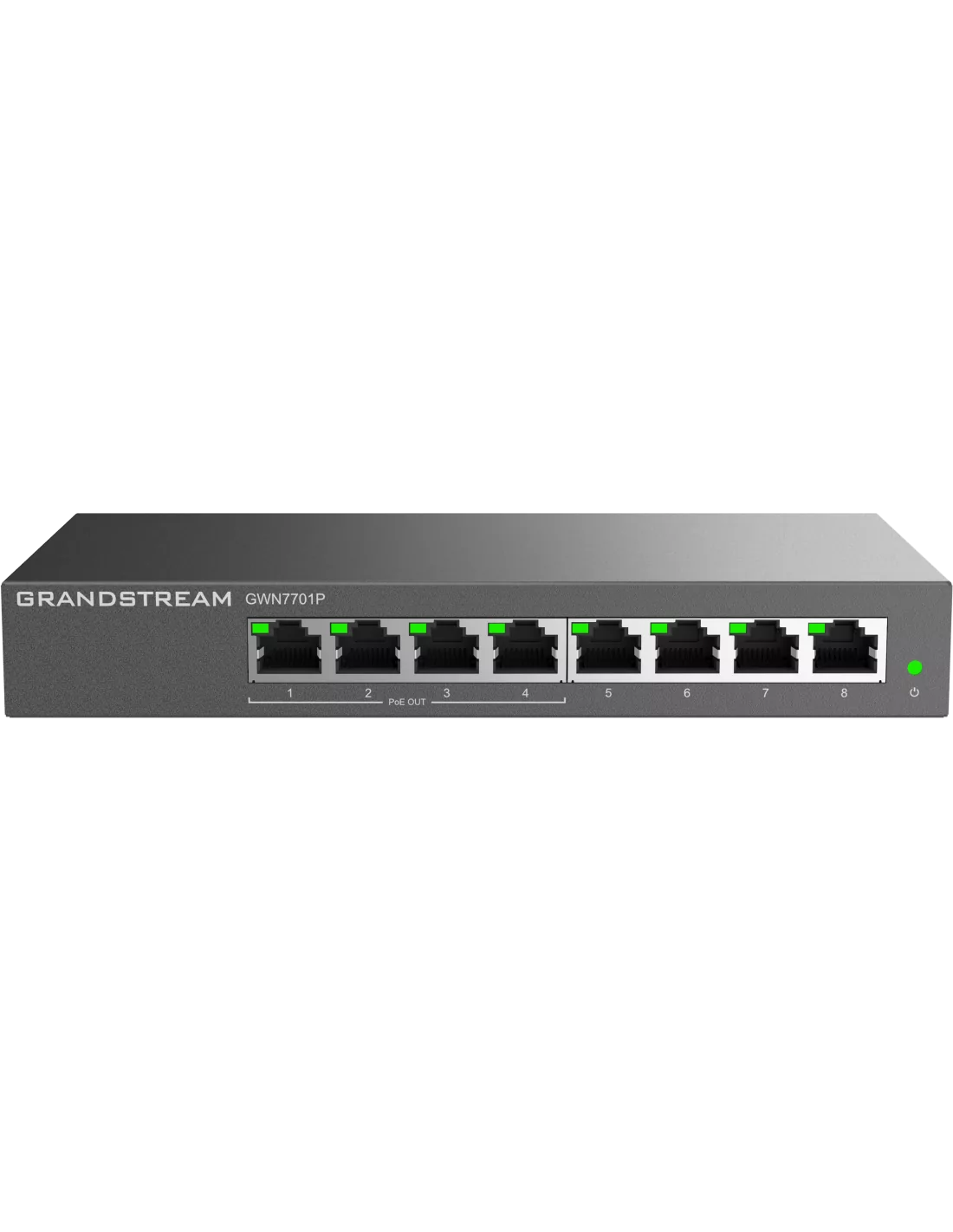 Grandstream Enterprise 8 port Unmanaged GbE PoE Switch 60W | GWN7701P