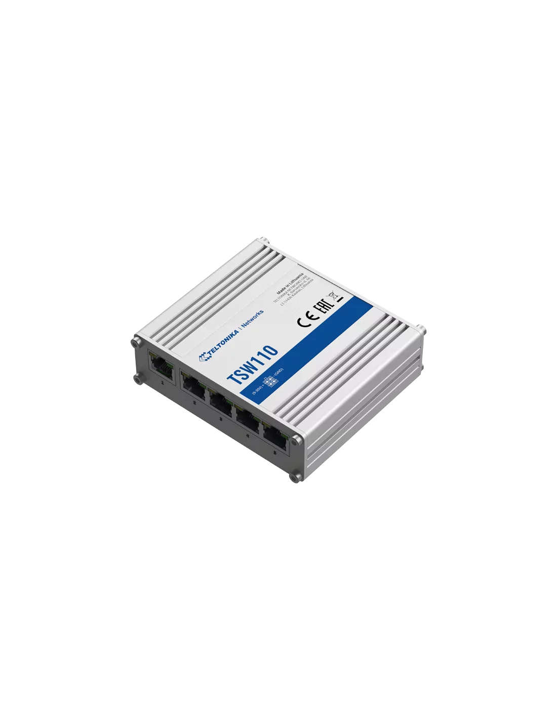 Teltonika 5-Port L2 Unmanaged Ethernet Switch | TSW110