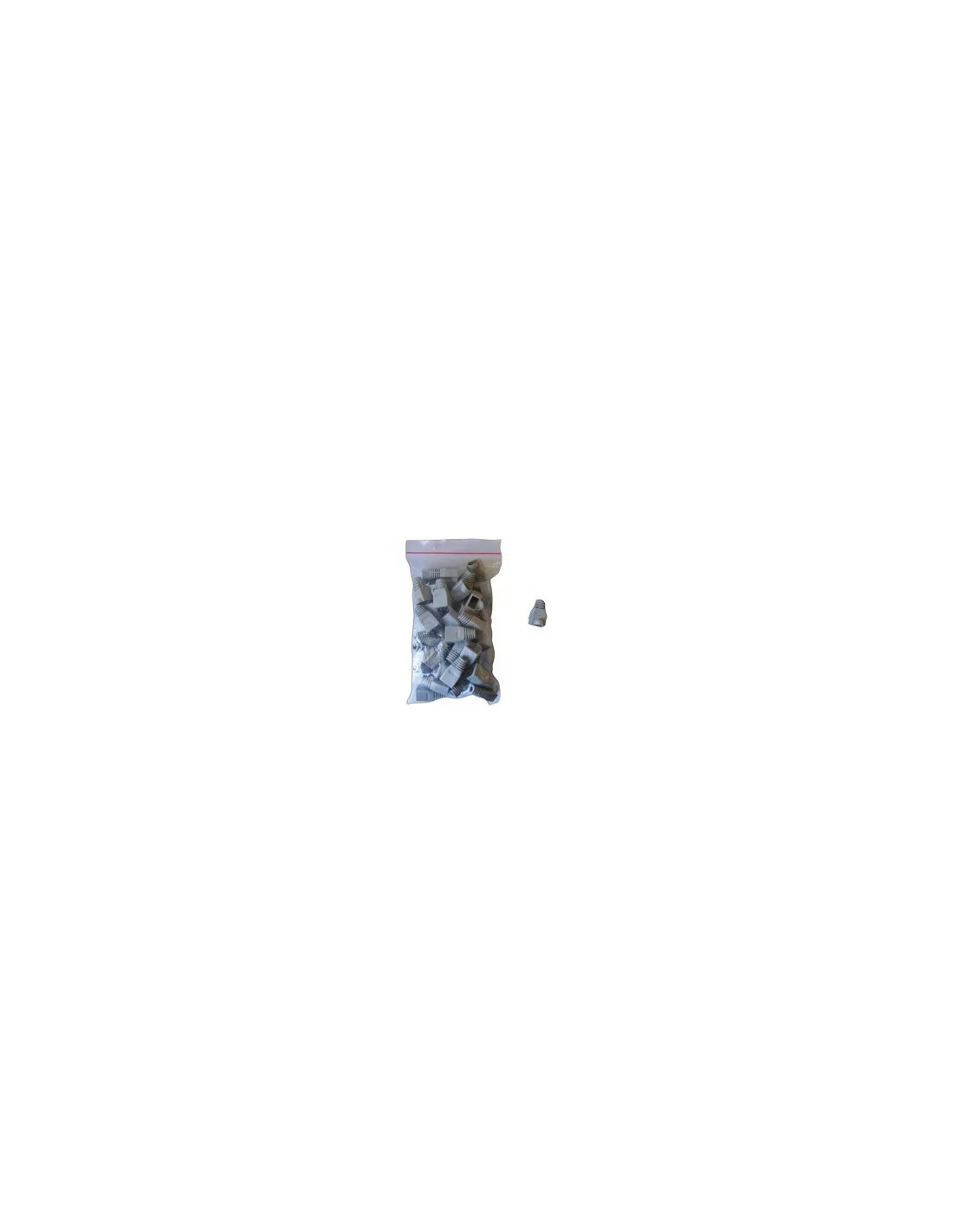 Acconet RJ45 Connector Boots, Grey, 50 Pack