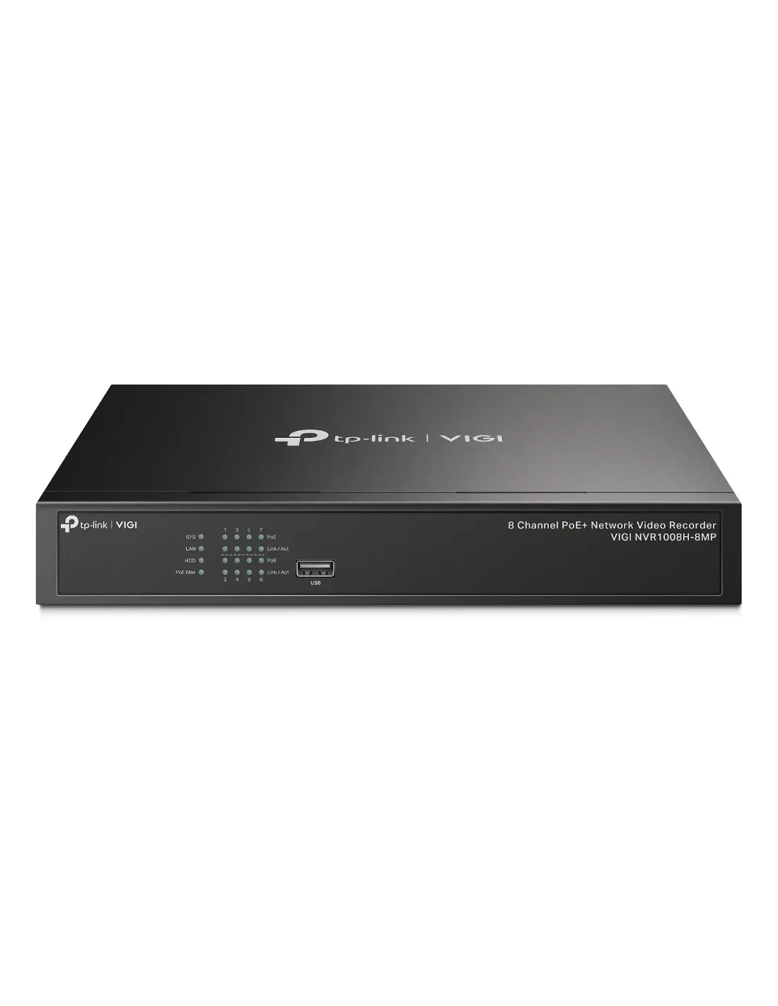 TP-Link VIGI NVR1008H 8-Channel 8MP PoE+ NVR | NVR1008H-8MP