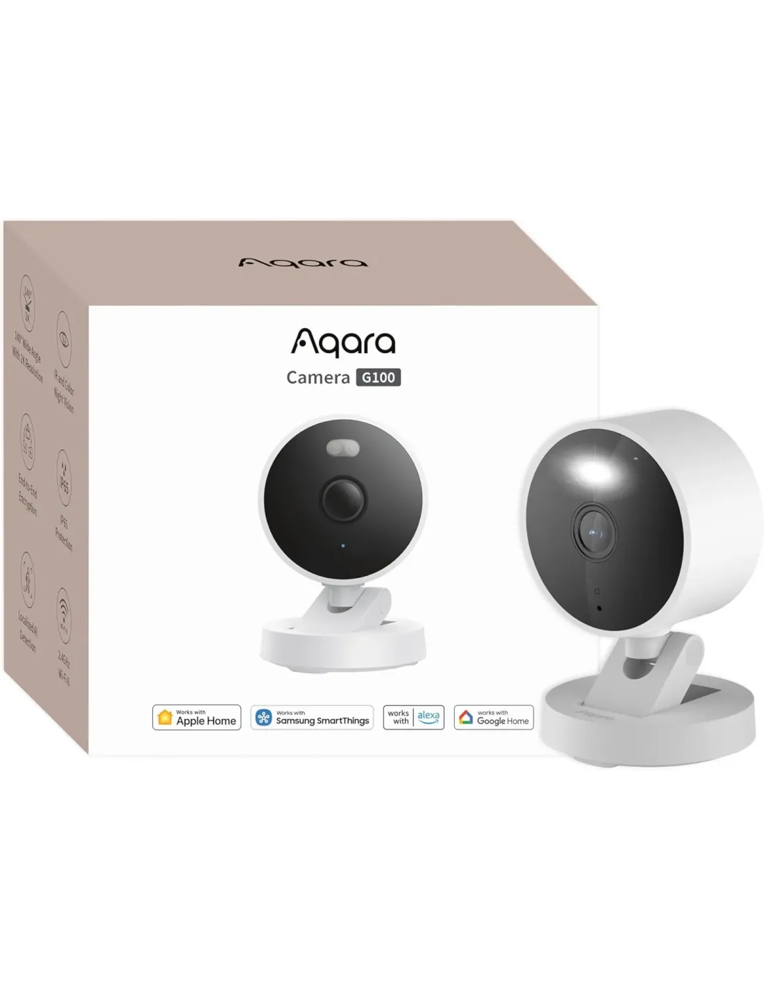 Aqara G100 Select 2K Security Camera White| AQ-CAM-G100-W